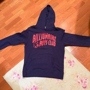 Billionaire Boys Club Blue Hoodie with Red Logo